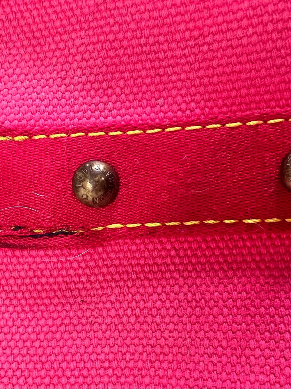 Louis Vuitton Antigua Cabas MM bag - poor condition, amateurly converted - Picture 11 of 16